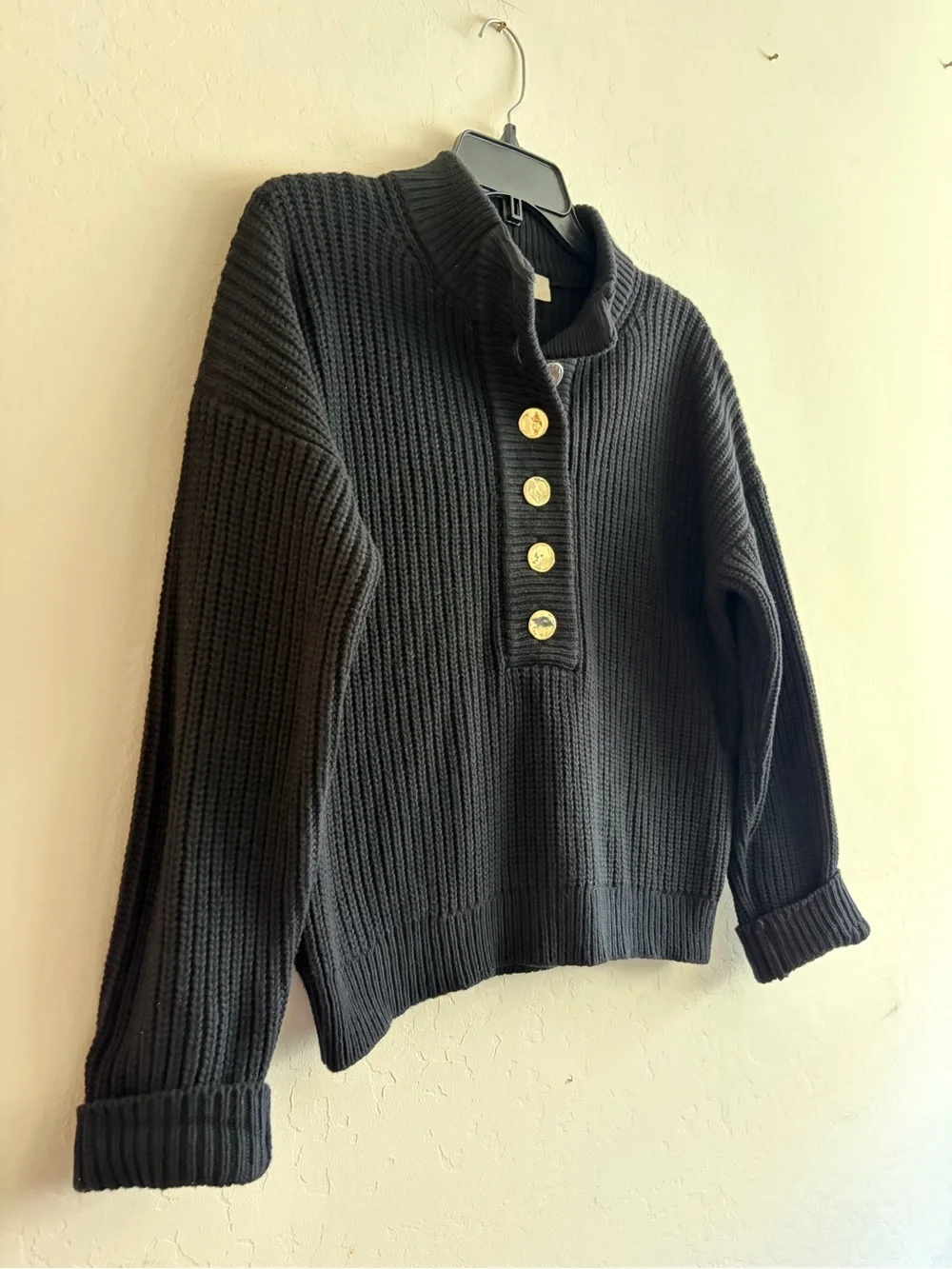 Sezane Lucas Jumper Black XS - Picture 9 of 11